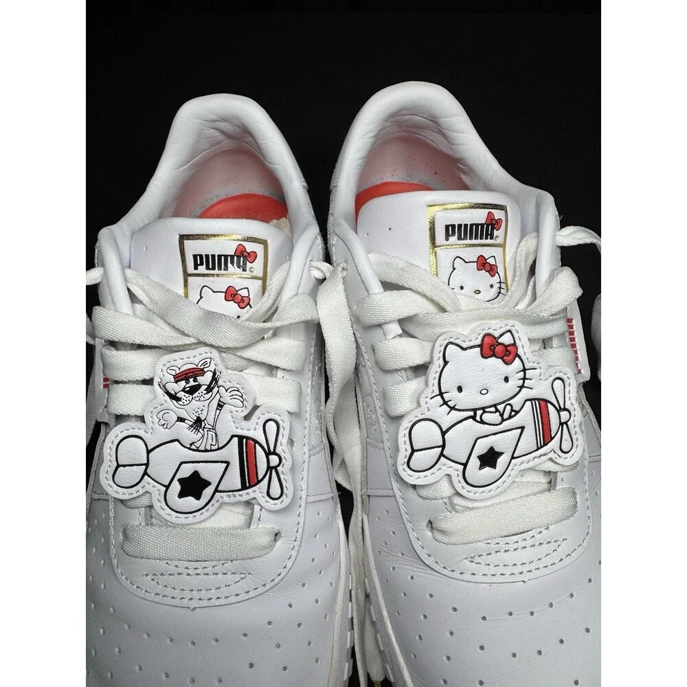 PUMA x Hello Kitty Collaboration - Cali White Sneakers - US Women Size 9.5